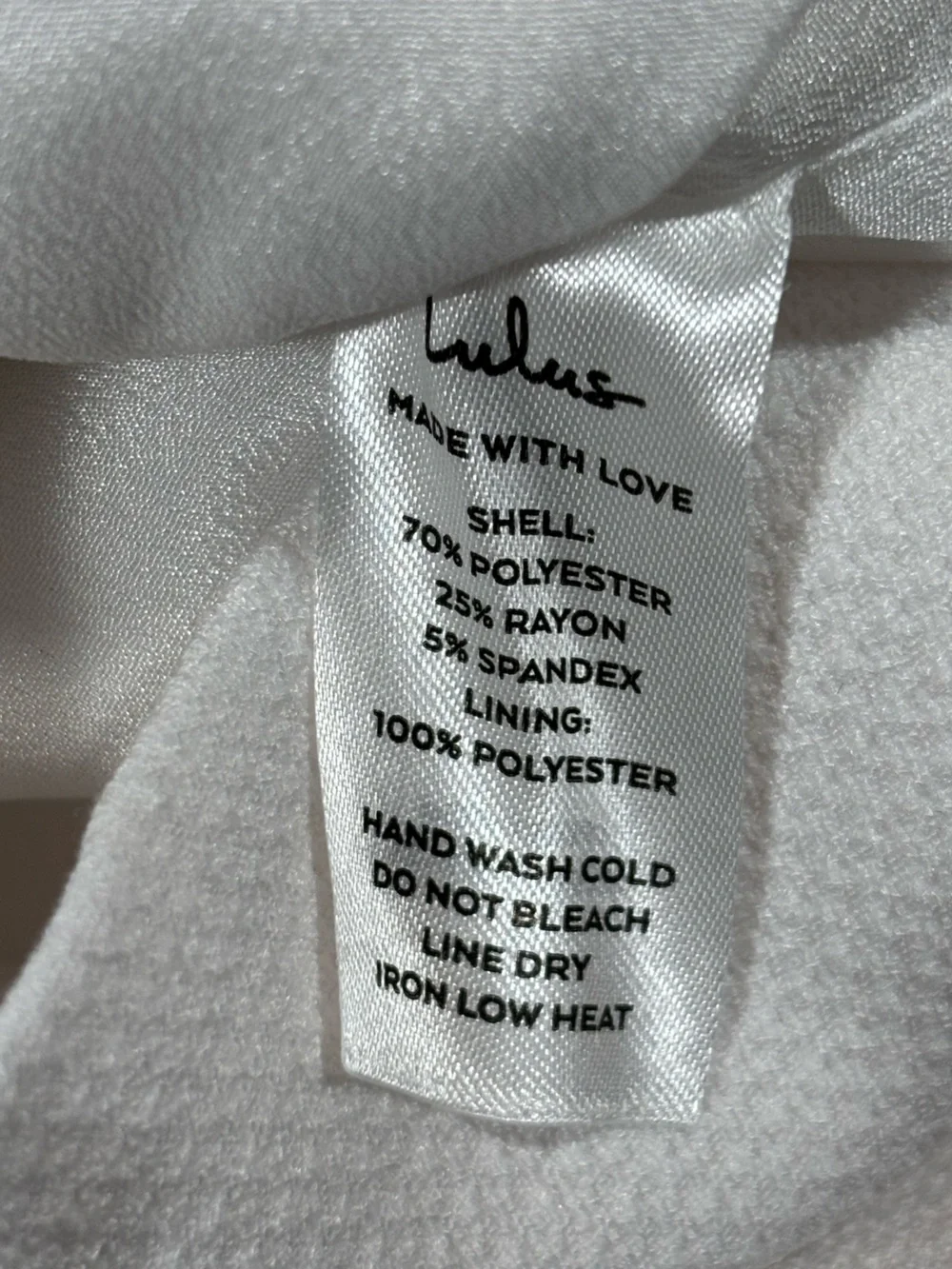 Lulus Women’s Strapless Romper White Peplum Structured Shorts Size Small NWT - Picture 6 of 11